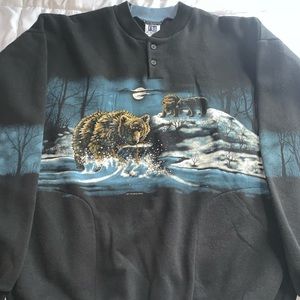 Vintage wolfs sweatshirt